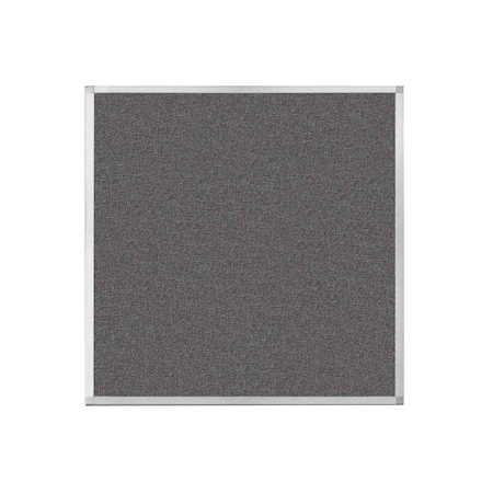 Versare Hush Panel Configurable Cubicle Partition 4' x 4' Charcoal Gray Fabric 1850407